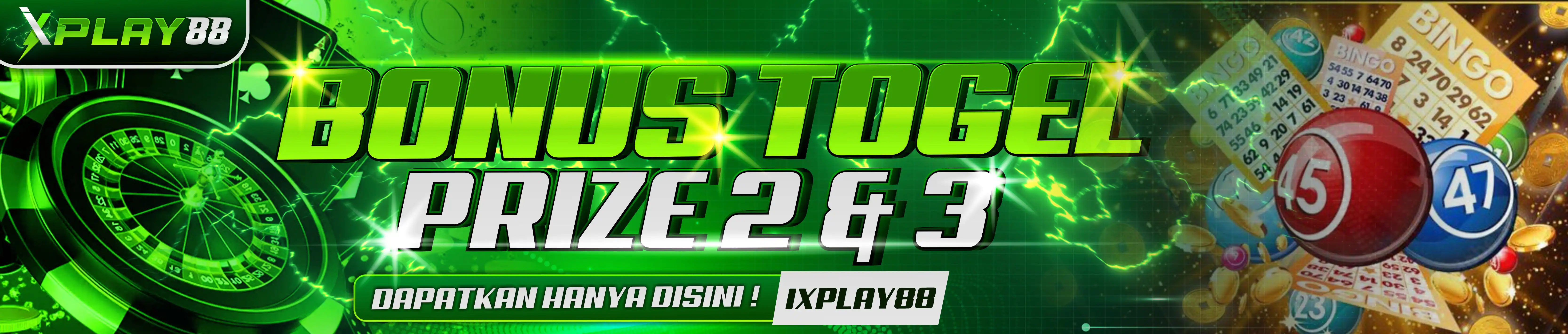 BONUS TOGEL PRIZE 2 & 3 SEMUA PASARAN